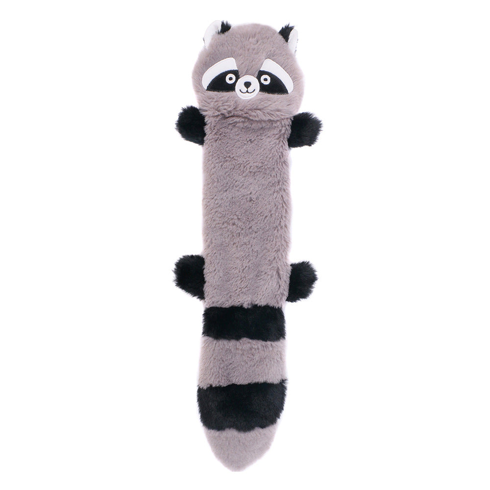 Petkin - Raccoon Squeaky Dog Toy