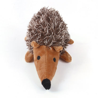 Petkin Hedgehog dog toy with soft textured body and small face details