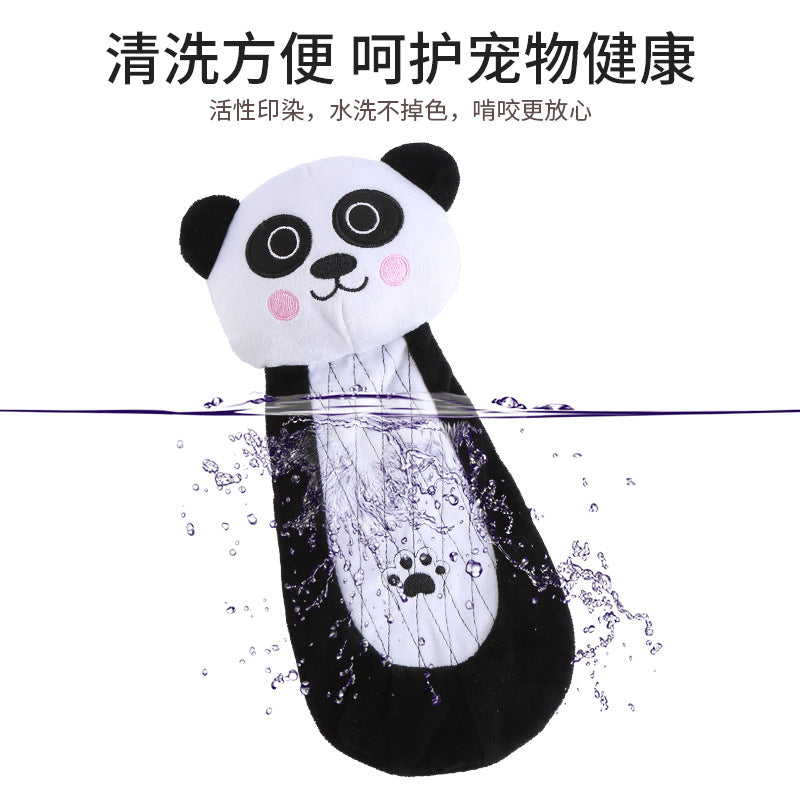 跨境新品可爱卡通动物玩具皮壳响纸耐咬狗玩具bb叫发声自嗨狗玩具