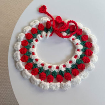 Mokka - Scalloped Crochet-Look Cat Neckwear