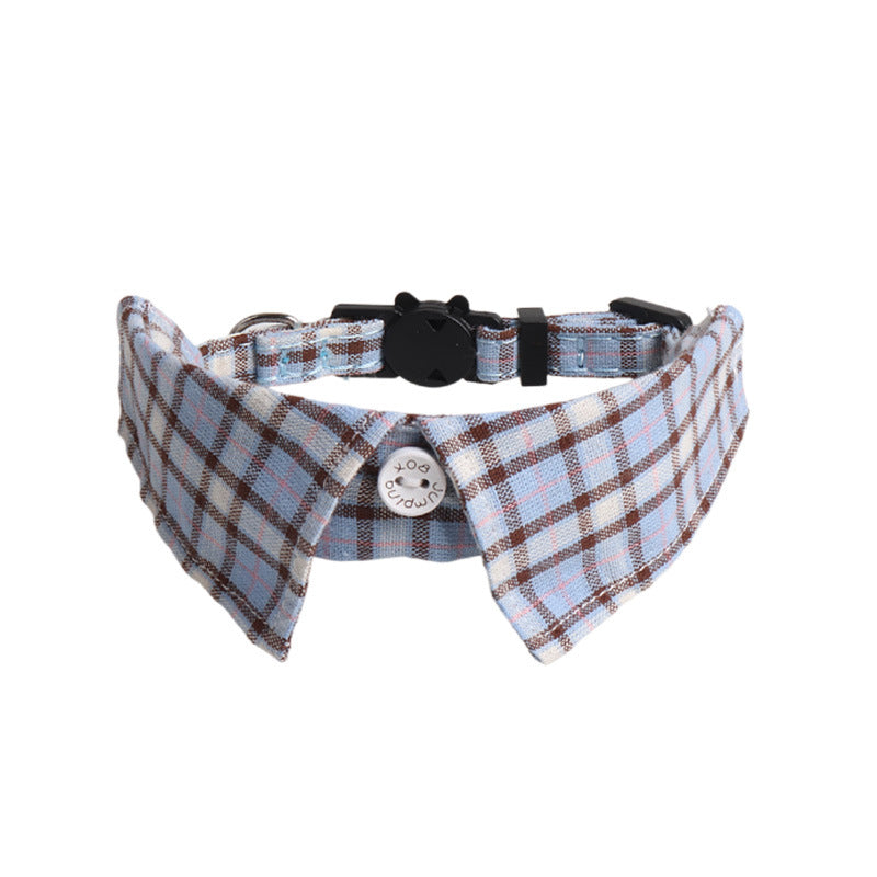 Mokka - Plaid Cat Collar with Bell