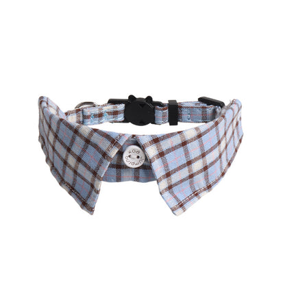 Mokka - Plaid Cat Collar with Bell