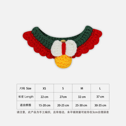 猫咪项圈针织项圈手工编织项圈围脖项链可调节宠物用品批发