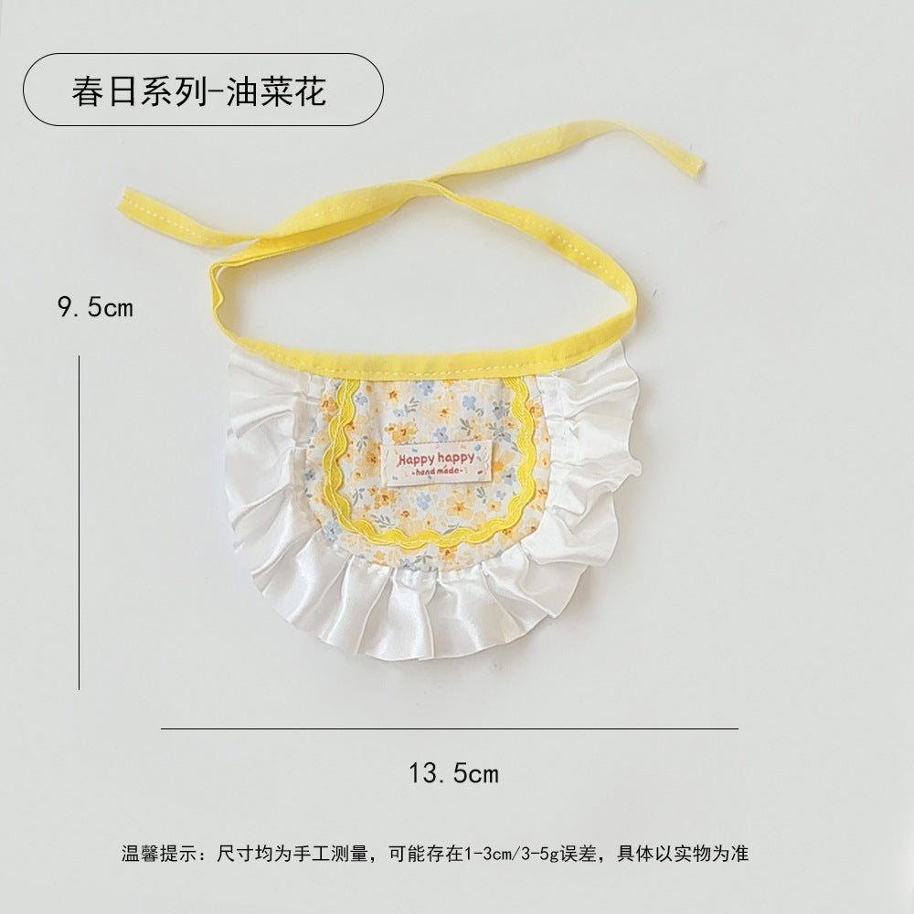 春日系列宠物口水巾可爱甜美狗狗围脖猫咪小围嘴宠物装饰配饰围巾