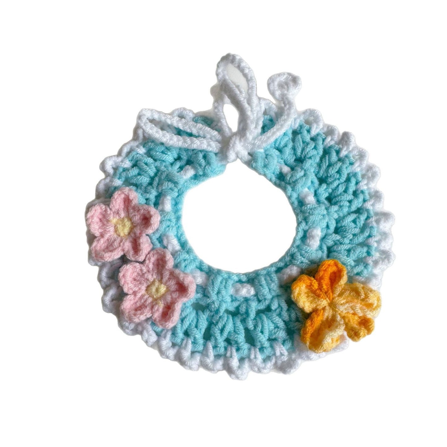 Mokka - Floral Scalloped Tie Cat Neckwear