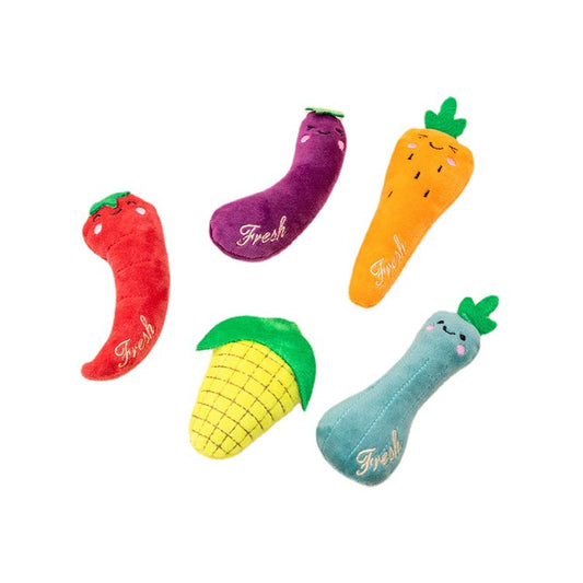 Moo - 5 pcs Vegetable Cat Toy Set