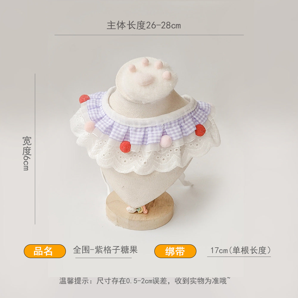 全围围兜合款  宠物围巾蕾丝猫咪项圈刺绣围脖宠物口水巾狗狗饰品