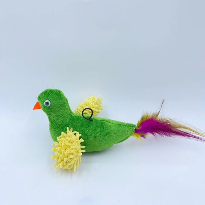 Moo - Feather-Tail Bird-shaped Cat Toy
