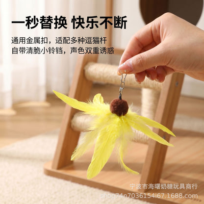 Moo - Radial feather cat-wand replacement attachment