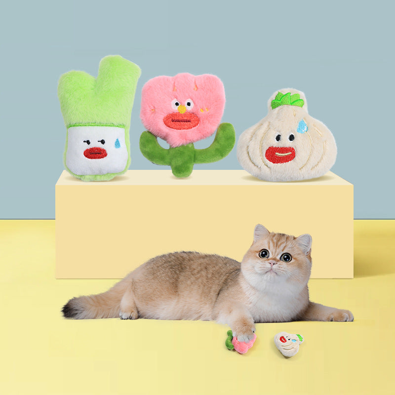 Moo - Cartoon Face Catnip Cat Toy