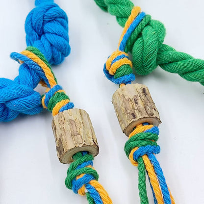 Moo - Hanging Multi-Knot Cat Activity Toy