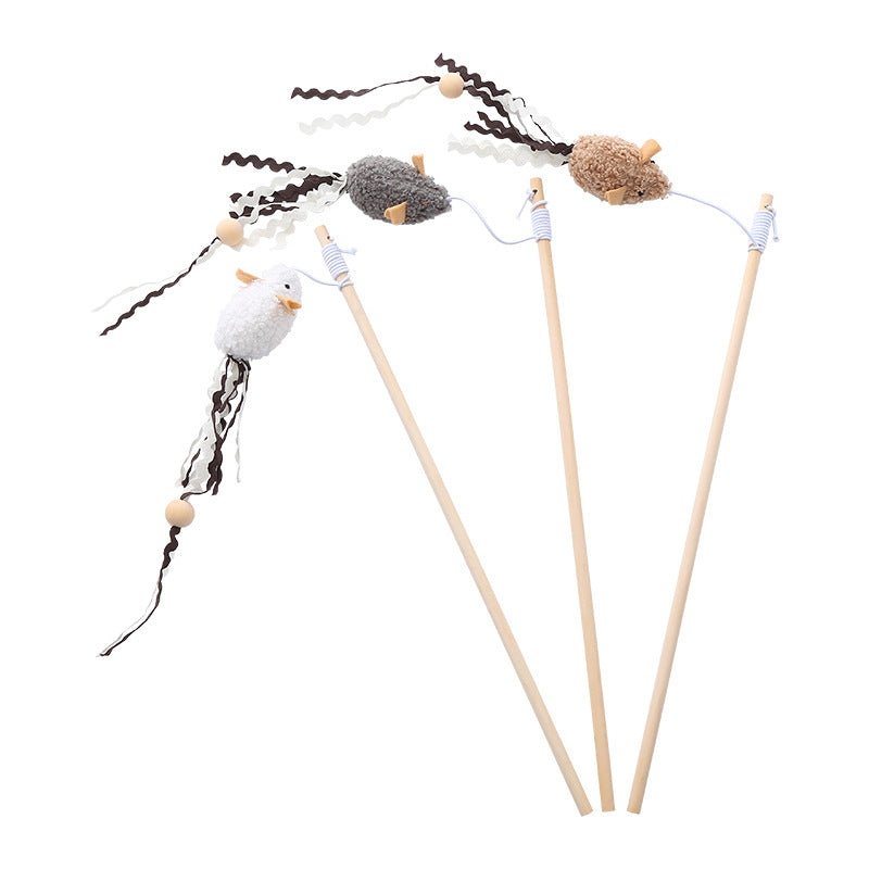 Moo - Mouse Lure Teaser Wand Cat Toy