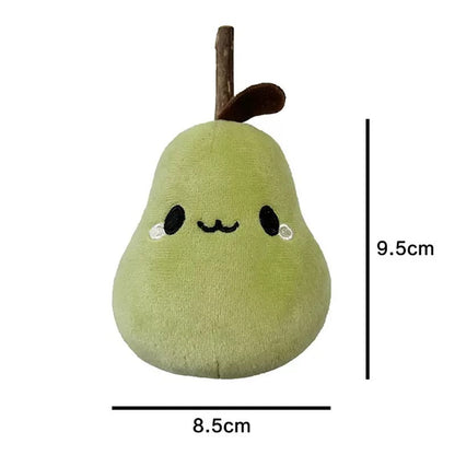 Moo fruit shape cat toy in green color shown on white background