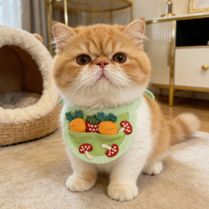 宠物口水巾兔子围脖围巾猫猫狗狗通用可爱口水兜兜穿搭饰品配饰