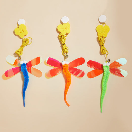 Moo - Hanging Dragonfly Cat Toy 3pcs