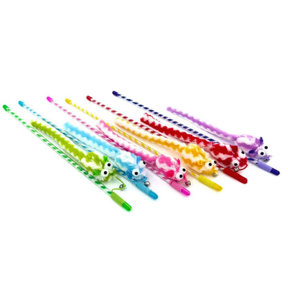 Colorful and engaging Moo interactive cat teaser wand for playtime