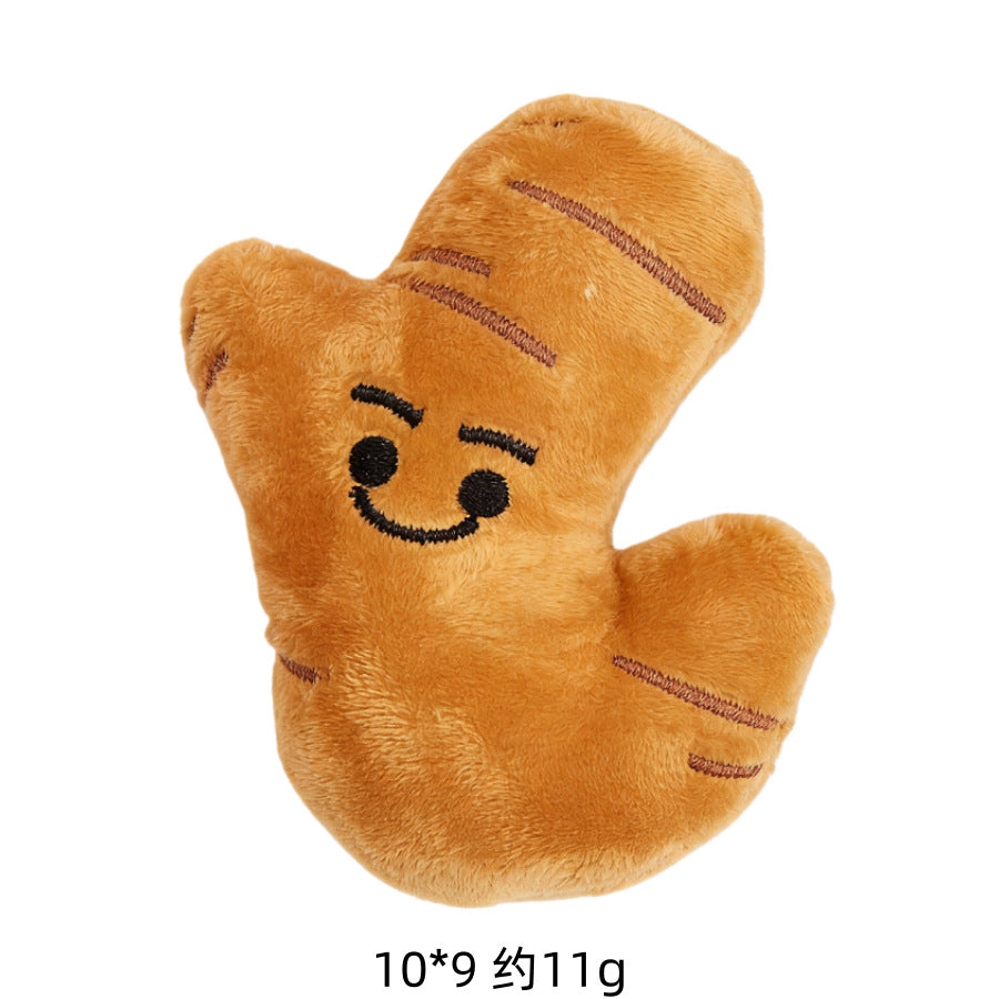 Moo - Stitched Cartoon Faces food-shaped cat toy
