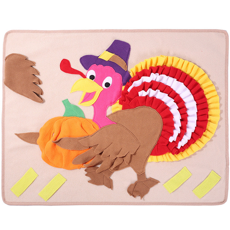 Halloweek - Turkey Dog Snuffle Mat