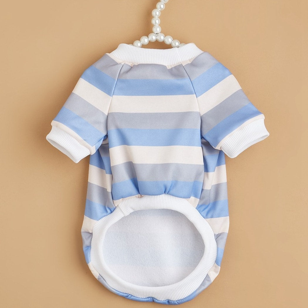 Ozzie - Rounded Hem Striped Pet T-Shirt