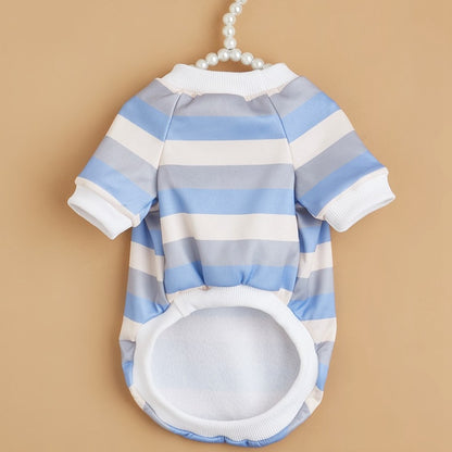 Ozzie - Rounded Hem Striped Pet T-Shirt