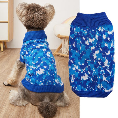 Ozzie - Camouflage Dog Sweater with Collar Pullover