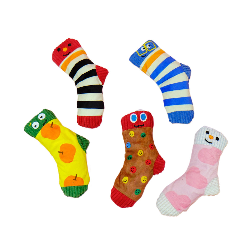 Petkin - Sock Shaped Plush Dog Toy