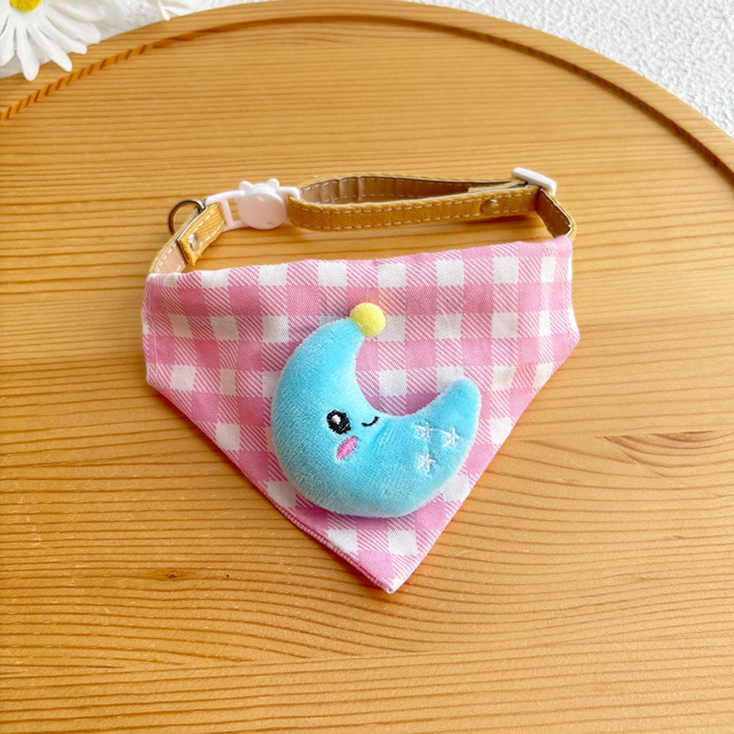 Mokka - Checked Cat Bandana Collar
