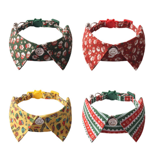 Christmoo - Santa and Snowflake Cat Collars