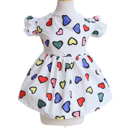 Ozzie - Colorful Heart Print Pet Dress