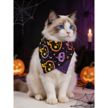 Mokka - Halloween Double-Layer Bandana Pet Neckwear