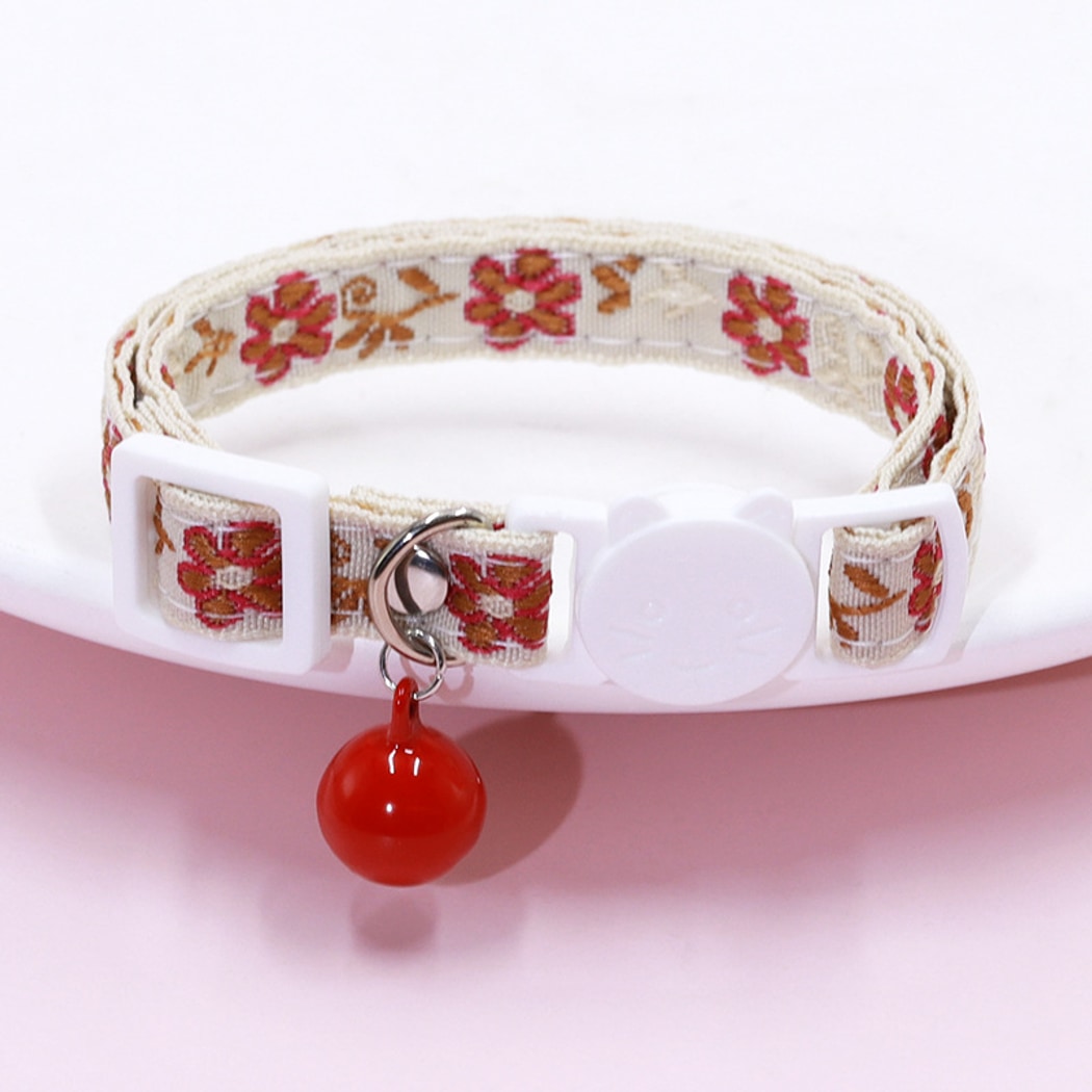 Mokka - Floral and Geometric Patterns Cat Collar