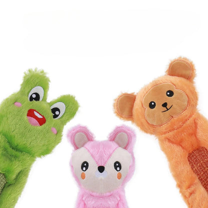 Petkin - Animal Plush Rope Ball Dog Toy