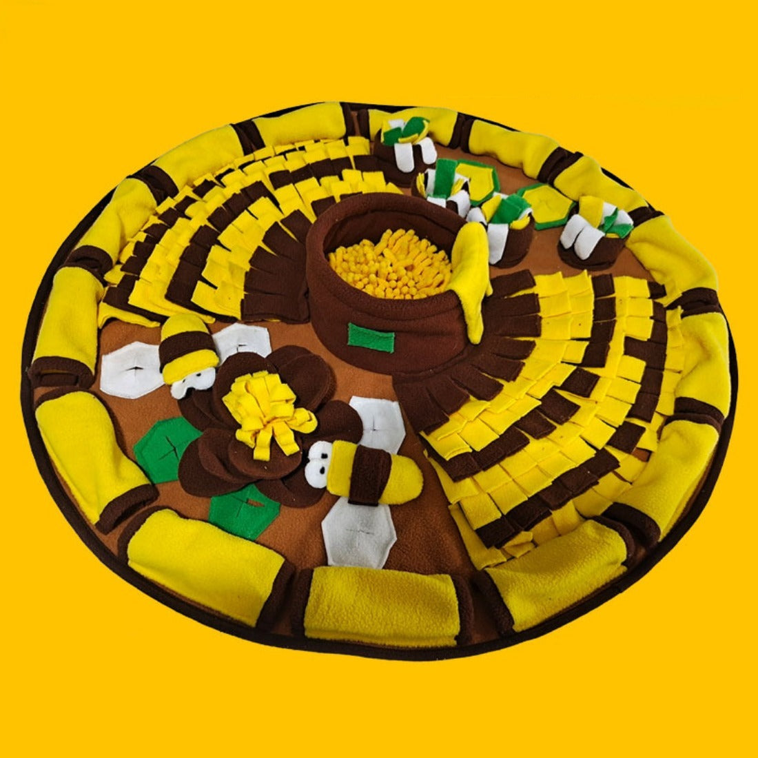 Snuffy - Round Bee Pet Snuffle Mat