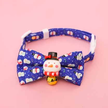 Christmoo - Cartoon Christmas Bow Tie Pet Collar