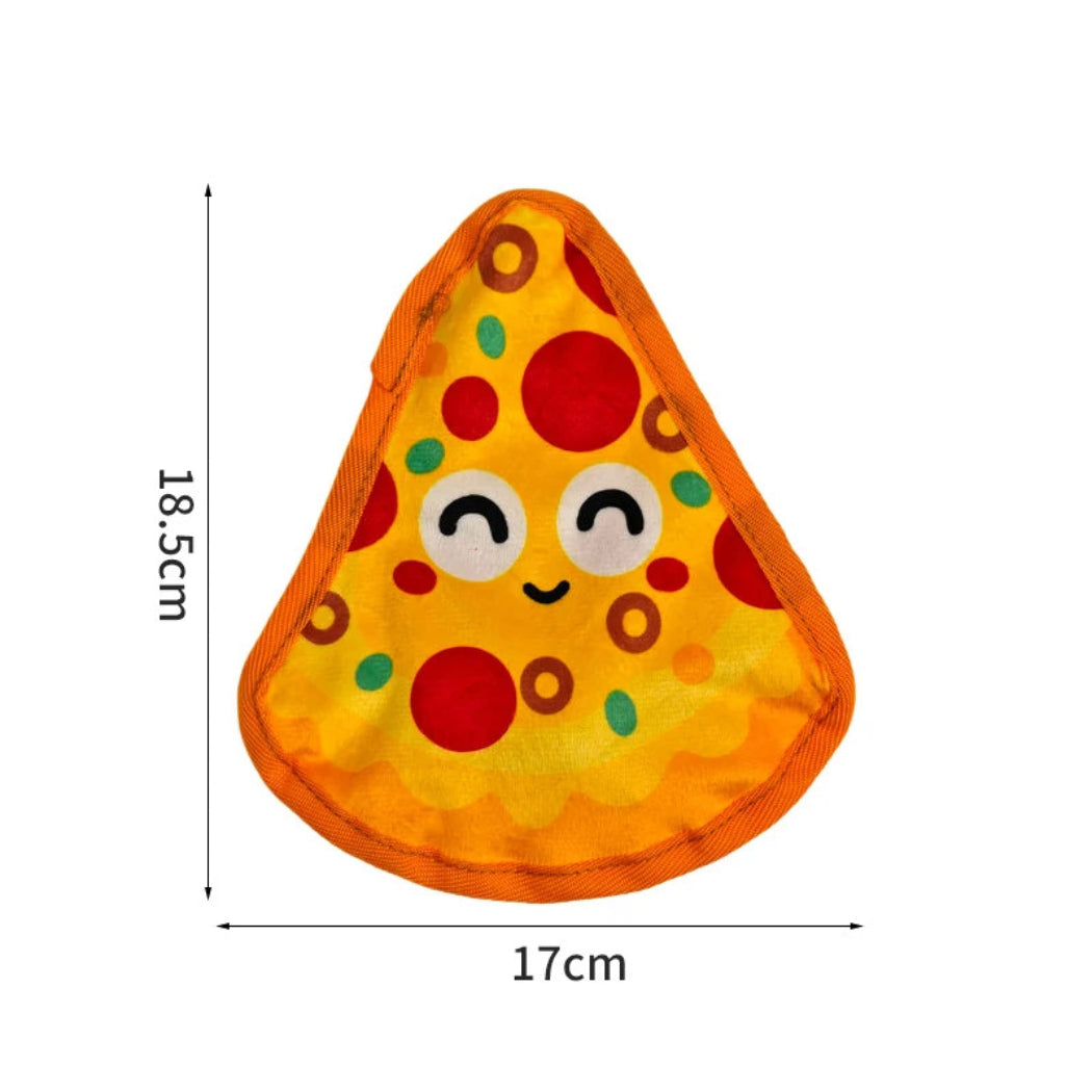 Petkin - Plush Flat Food-Shaped Dog Toy