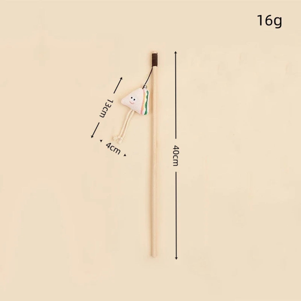Moo - Food-Shaped Charm Cat Teaser Wand
