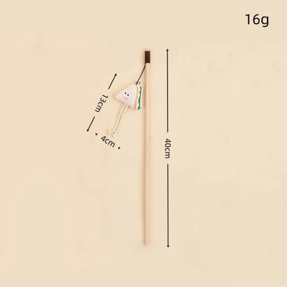 Moo - Food-Shaped Charm Cat Teaser Wand