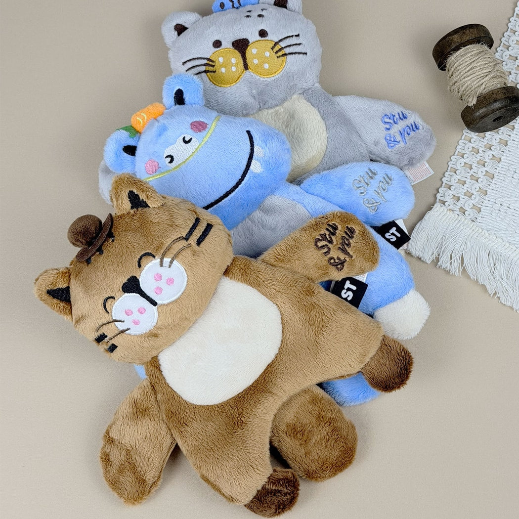 Petkin - Animal Character Plush Crinkle Dog Toy