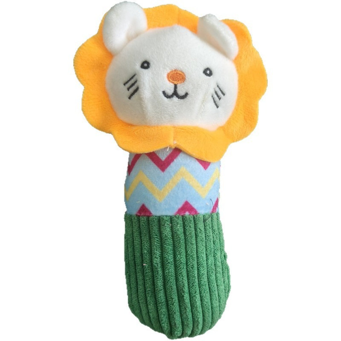 Close-up of Petkin Lion Character Dog Plush Toy showing detailed lion mane and facial features