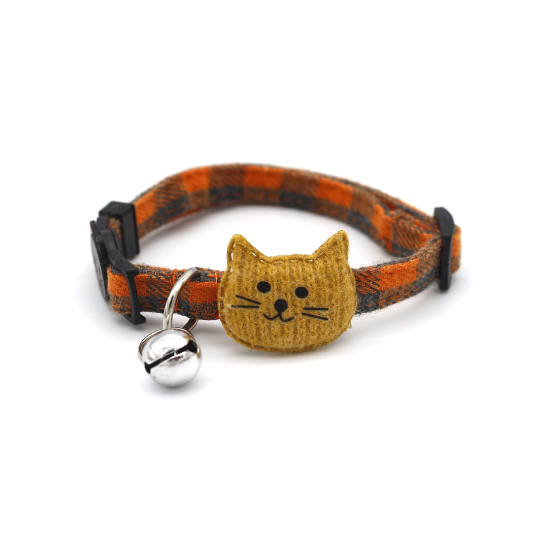 Mokka - Rustic Cartoon Cat Decoration Cat Collar