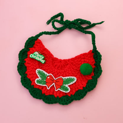 Christmoo - Festive Holiday Motif Pet Bib