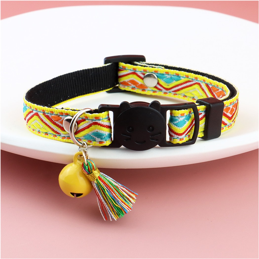 Mokka - Vintage Geometric Patterns Cat Collar