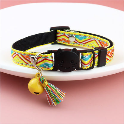 Mokka - Vintage Geometric Patterns Cat Collar