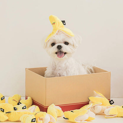 Petkin - Banana Shape Plush Toy for Dogs Toy