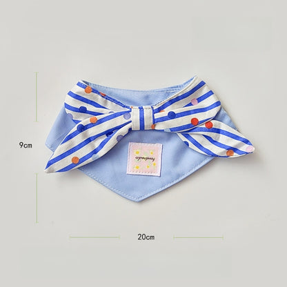 Mokka - Sweet Style Plaid Pattern Pet Bib