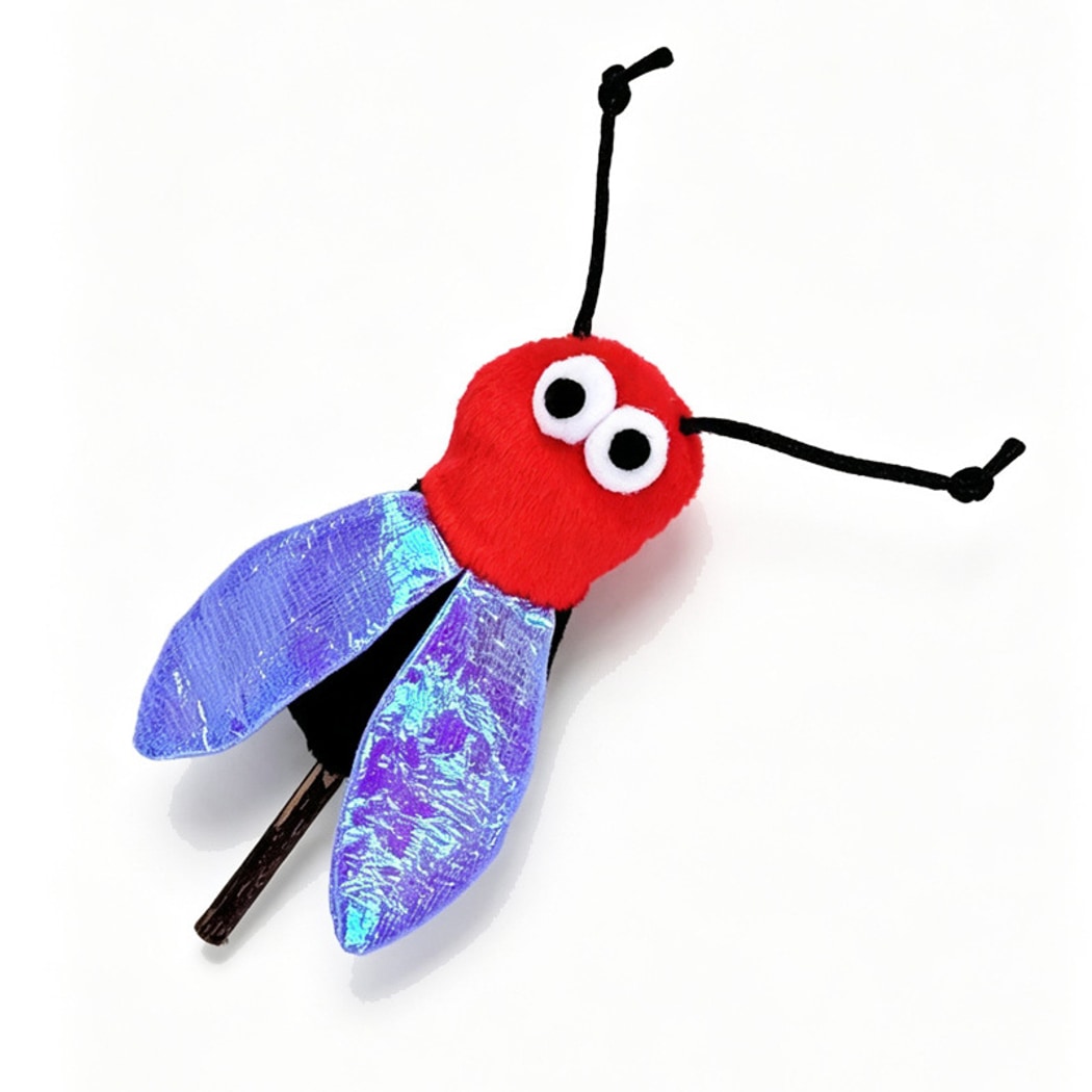 Moo - Insect Shape Plush Crinkle Cat Toy
