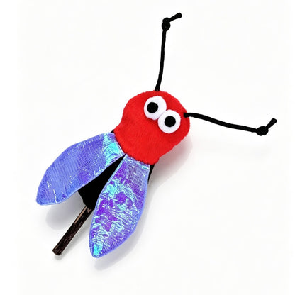 Moo - Insect Shape Plush Crinkle Cat Toy