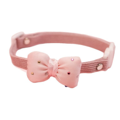 Mokka - Sparkle Bow Accent Cat Collar