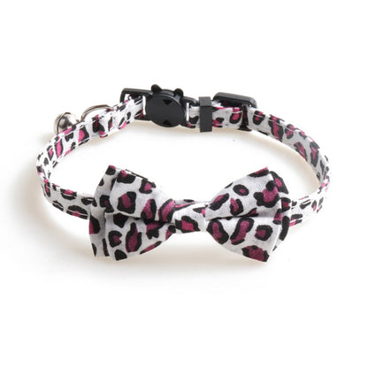 Mokka - Leopard Print Bowtie Pet Collar