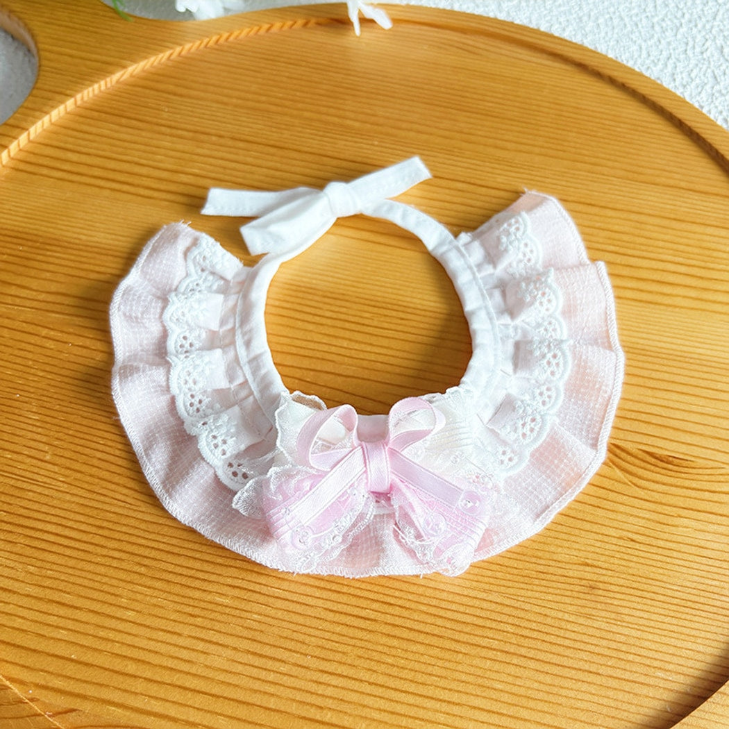 Mokka - Decorative Lace Bow Pet Collar